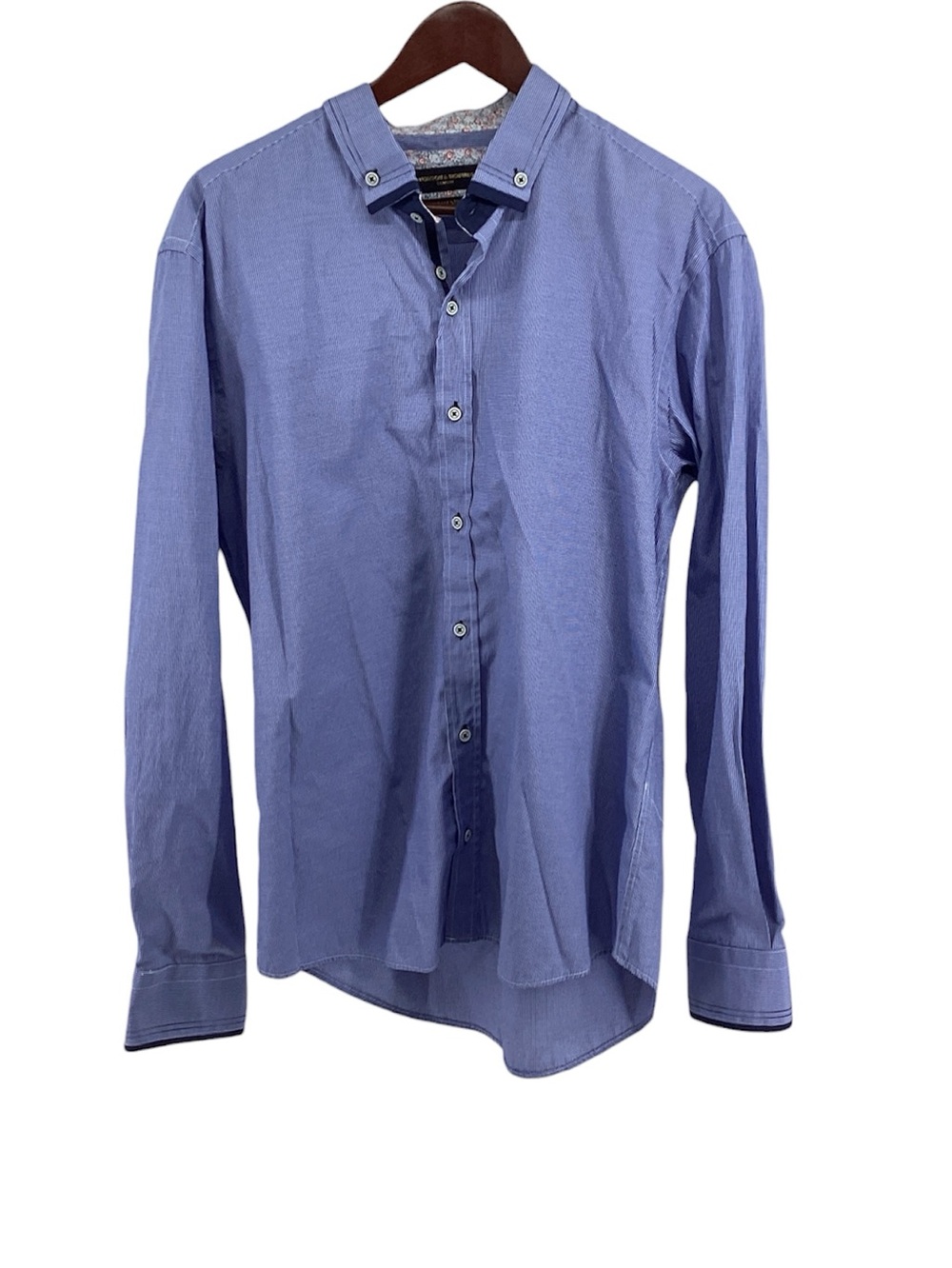 💚 Thomson & Richards Light Blue Button-Up Shirt, Size XL
